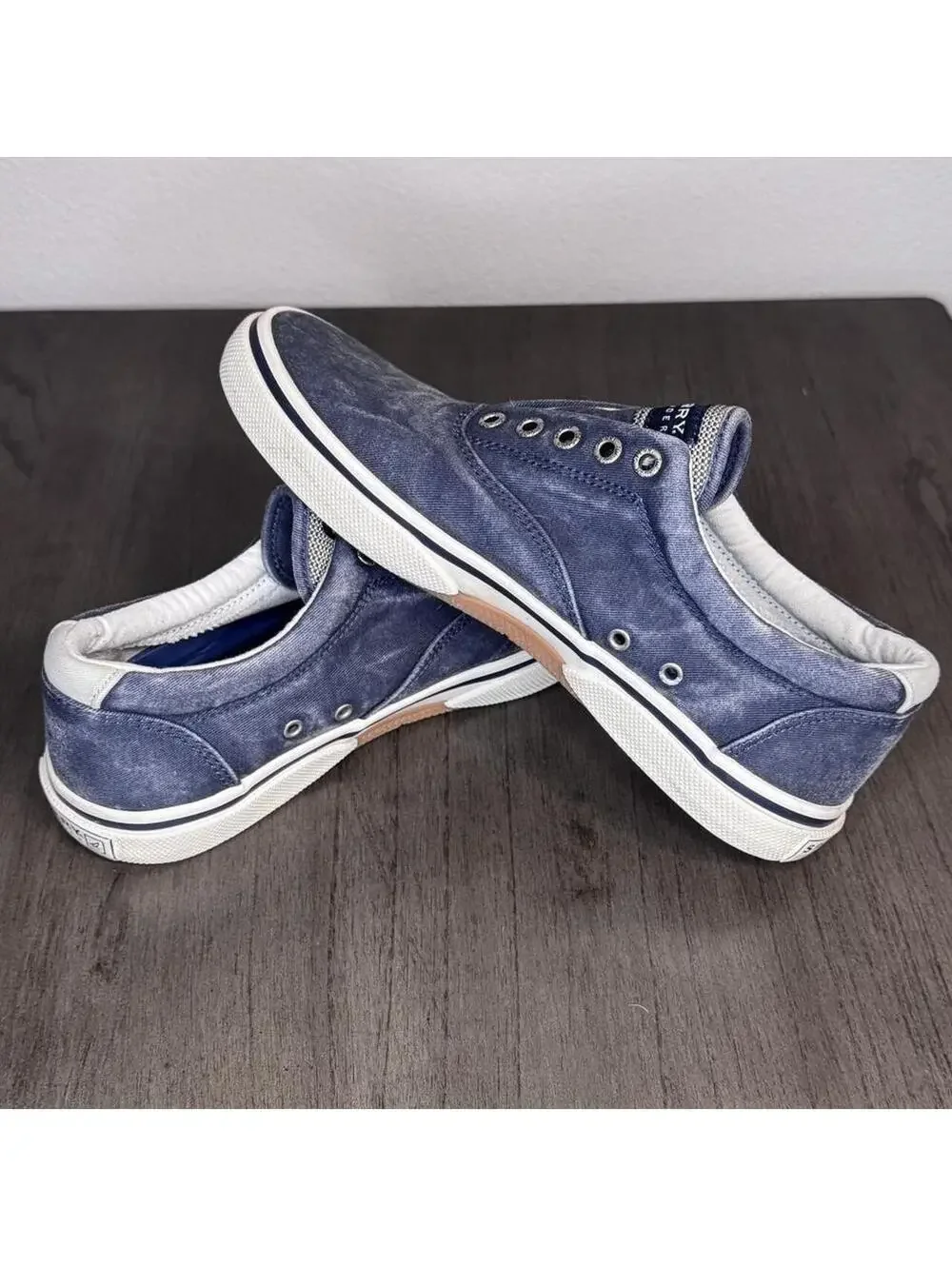 Sperry Top-Sider Slip-On Sneakers in Blue Canvas